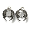 Bat Natural Quartz Crystal Pendants G-F766-03AS-10-1