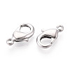Brass Lobster Claw Clasps KK-YW0004-01C-P-2