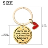 Alloy Enamel with Rhinestone & 201 Stainless Steel Keychain KEYC-YW00101-01-3