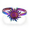 304 Stainless Steel Sun Cuff Rings RJEW-N038-116M-3