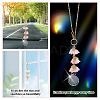 Glass & Resin Lily of the Valley Car Hanging Ornaments HJEW-DR00054-3