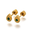Ion Plating(IP) 304 Stainless Steel Teardrop Stud Earrings EJEW-A118-19G-02-4