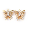Brass Micro Pave Cubic Zirconia Pendants KK-L250-02GP-1