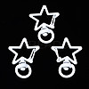 Spray Painted Eco-Friendly Alloy Swivel Snap Hooks Clasps PALLOY-T080-14M-NR-1