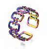 Open Rectangle Cuff Rings RJEW-N038-014-4