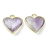 Natural Amethyst Pendants G-O204-01B-2