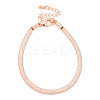 Brass Mesh Chain Bracelets for Women DIY-B066-02G-04-1