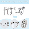 20Pcs 316 Stainless Steel Clip-on Earring Findings STAS-BBC0008-59P-2