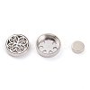 304 Stainless Steel Magnetic Diffuser Locket Aromatherapy Essential Oil Buckle AJEW-M027-03P-4