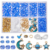 DIY Glass Beads & Alloy Enamel Charms Bracelets Making Kits DIY-SP0001-57B-1