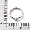 Non-Tarnish 304 Stainless Steel Pad Ring Settings STAS-K278-11A-P-5