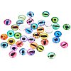 10mm Mixed Color Lucky Evil Eye Glass Flatback Dome Cabochons for Jewelry Making GGLA-PH0002-10mm-AB-5
