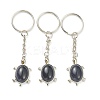 Natural & Synthetic Mixed Gemstone Keychain KEYC-P010-C-2