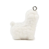 Animal Flocking Opaque Resin Pendants RESI-I353-01P-02-2