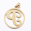Ion Plating(IP) 304 Stainless Steel Pendants STAS-K162-069G-2