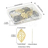 100Pcs 3 Colors Iron Filigree Joiners Pendants IFIN-FS0001-60-4