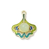 Alloy Enamel Pendants PALLOY-R151-34G-02-1