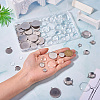 DIY Blank Dome 304 Stainless Steel Pendant Making Kits DIY-TA0011-82-6