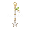 Alloy Enamel Pendant Decorations HJEW-MZ00087-4