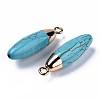 Synthetic Turquoise Pendants G-N326-61-2