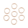 Brass Closed Jump Rings KK-D257-01RG-04-1