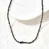 2MM 201 Stainless Steel Column Ball Chain Necklaces NJEW-C097-01B-2