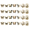 28Pcs 7 Styles Alloy Enamel Pendants FIND-FS0003-21-1