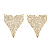 Brass Micro Pave Clear Cubic Zirconia Pendants KK-L275-71I-G-1