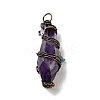 Natural Amethyst Pointed Big Pendants G-G860-03R-01-3