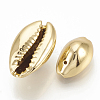 Plated Cowrie Shell Pendants SSHEL-Q305-02A-01-2