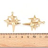 304 Stainless Steel Pendants STAS-T065-05G-3