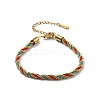 Twisted Nylon Cord Bracelets for Women BJEW-V007-01G-01-2
