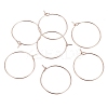 Ion Plating(IP) 316L Surgical Stainless Steel Hoop Earring Findings STAS-G130-03RG-21MM-2