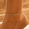 304 Stainless Steel Link Chain Anklet for Women WG34D3C-04-1