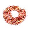 Handmade Foil Glass Beads Strands FOIL-Q002-04I-2