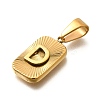 304 Stainless Steel Pendants STAS-S161-01D-G-2