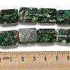 Dyed Natural Imperial Jasper with Resin Beads Strands G-G083-F06-01-4