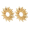 304 Stainless Steel Sun Stud Earrings EJEW-A141-01G-2