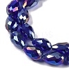 Transparent Electroplate Glass Beads Strands LS-EGLA-N013-T8mm-B07-3