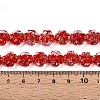 Luminous Handmade Gold Foil Glass Beads Strands FOIL-N029-01D-5