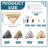 4 Bags 4 Colors Zinc Alloy Twist Bag Lock Purse Catch Clasps PURS-TA0001-03-3