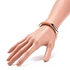 Acrylic Curved Tube Beaded Stretch Bracelet for Women BJEW-JB08438-01-3