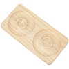 Beech Wooden Jewelry Bracelet Finger Ring Diplay Holder Tray ODIS-WH0010-02J-01-1