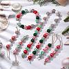 Wood Beads Pendant Decoraiton HJEW-JM02270-2