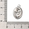 304 Stainless Steel Pendant Rhinestone Settings STAS-H225-04P-3