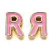 Rack Plating Alloy Enamel Beads ENAM-S122-033R-NR-2