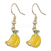 10 Pairs 10 Styles Fruit Alloy Enamel Dangle Earrings for Women EJEW-JE05905-4