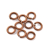 Brass Saw Cut Open Jump Rings KK-G514-01A-R-1