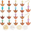 DIY Wooden Dangle Earring Making Kits DIY-OC0006-43-1