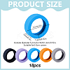 18Pcs Silicone Luggage Wheels Protectors Cover FIND-OC0013-86B-2